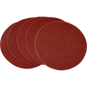 LUX Krążki ścierne do szlifierek mimośrodowych, Ø 125 mm, ziarnistość 80, 5 sztuk do drewna i metalu.