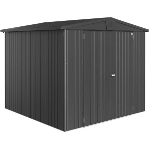 Metalowy domek narzędziowy Biohort Europa, ciemnoszary metalik, 5,2 m².