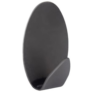 Sepio Haczyk Owal samoprzylepny czarny 15X10X2,3 cm