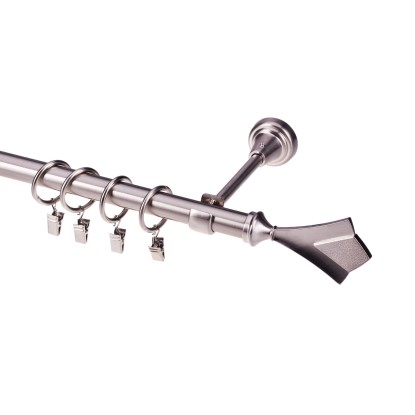 Gardinia Karnisz pojedynczy Salsa 19 mm 160 cm stal nierdzewna