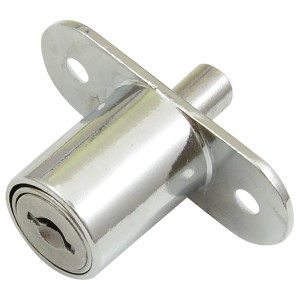 Zamek meblowy t.b.t., chrom, do mebli, szafek i szuflad.