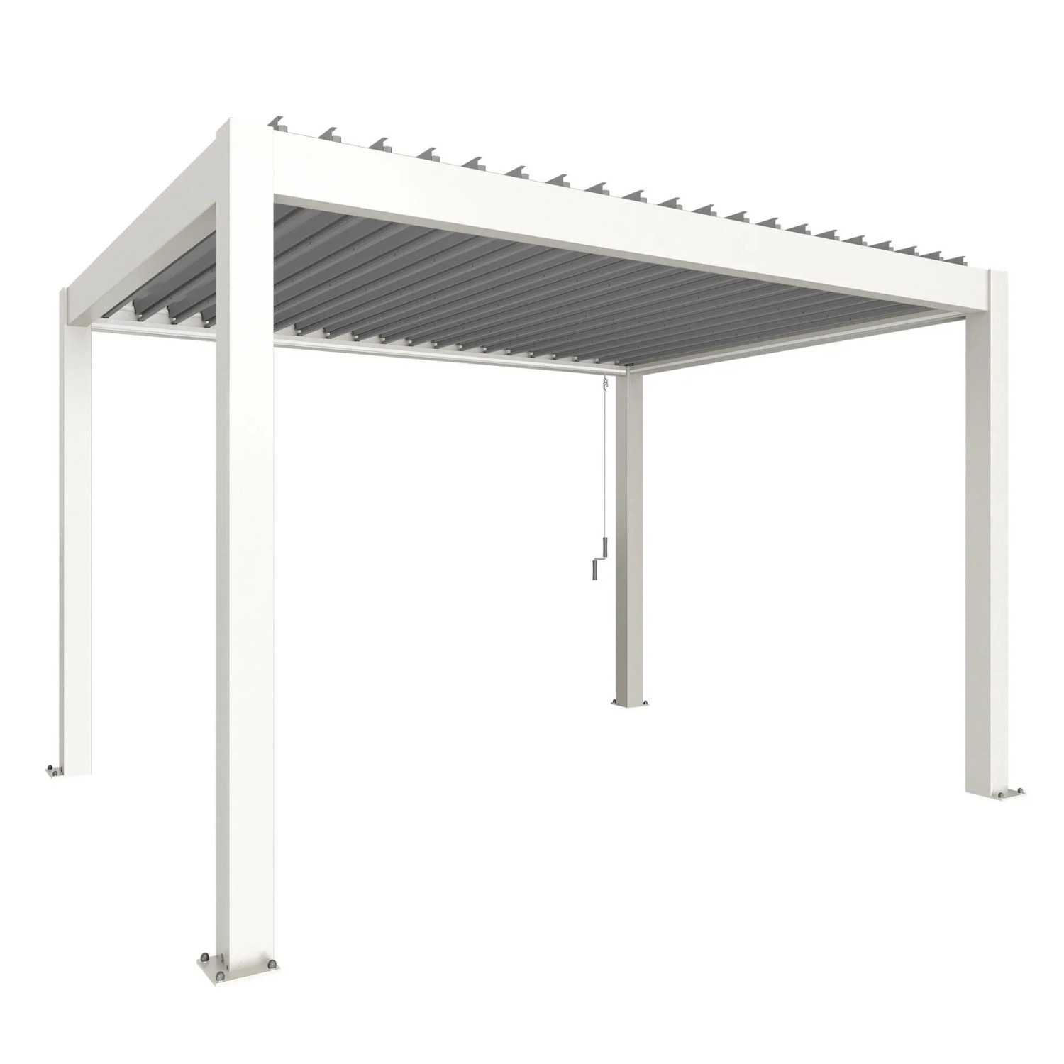 Biohort Pergola 4 m x 3 m Biało-Srebrna