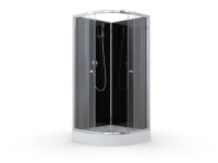 Savana Kabina półokrągła Magdel 80 chrom z brodzikiem