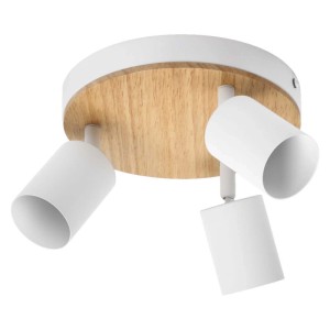 OSRAM Plafon SPOT WOOD LINE 3xGU10 5W biały