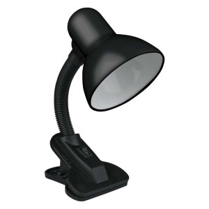 DPM Lampka biurkowa z klipsem 1xE27 40W czarna