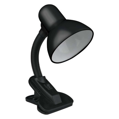 DPM Lampka biurkowa z klipsem 1xE27 40W czarna