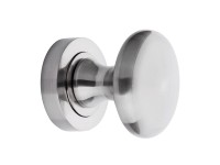 Gałka drzwiowa Okrągła na rozecie nikiel szczotkowany