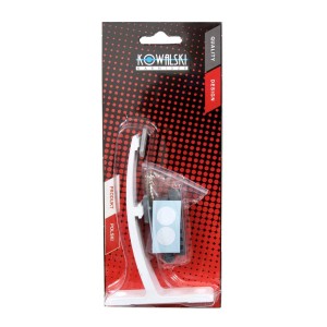 t.b.t. karnisz w opakowaniu, biały wspornik i akcesoria.