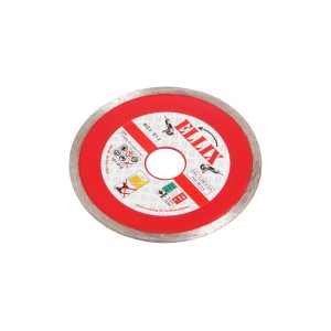 Diamentowa tarcza tnąca z pełną krawędzią, średnica 110 mm do przecinarek do płytek.