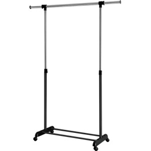 Garderoba MARCO na kółkach wys. max. 160 cm czarna