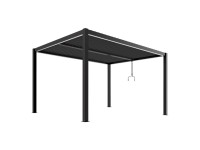 Pergola LUXE LED antracyt - 3 x 4 x 2,5 m