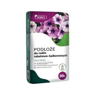Worek ziemi do kwiatów rabatowych i balkonowych, 50L.