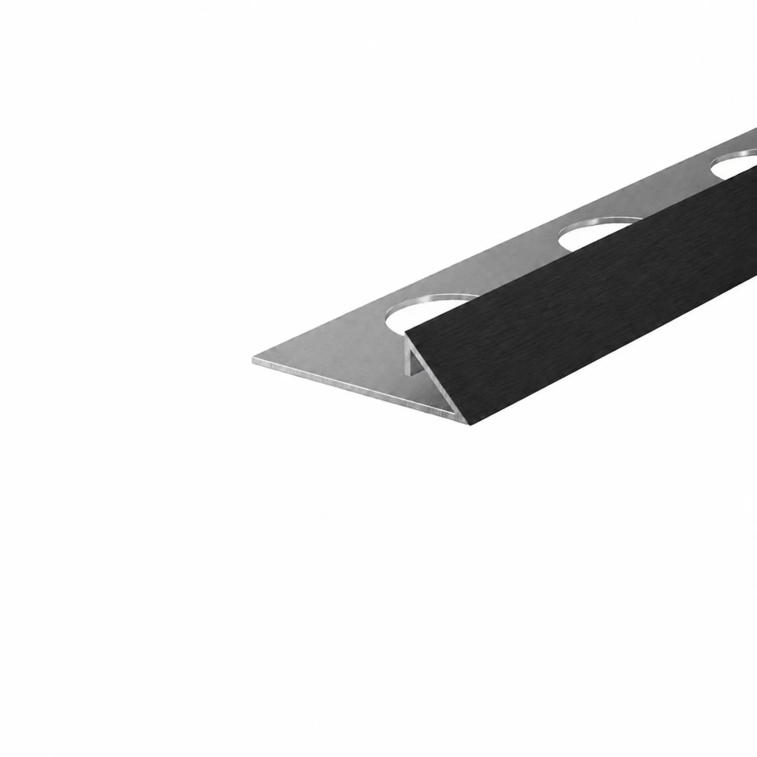 Eviso Listwa narożna trójkątna czarny szczotkowany 10 x 2700 mm