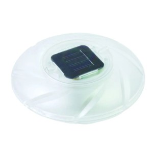 Pływająca lampa LED do basenów płaska, światło białe/RGB