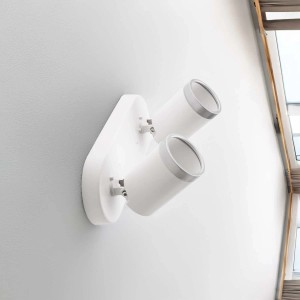 Volteno Listwa Spot BEST 2xGU10 max. 9W LED biało-srebrna