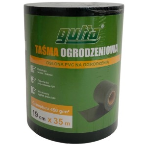 Taśma na ogrodzenie PVC zielona - 19 cm x 35 m