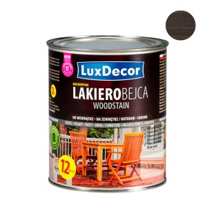 LuxDecor lakierobejca do drewna, puszka z próbką koloru. Bejca do drewna do wewnątrz i na zewnątrz.