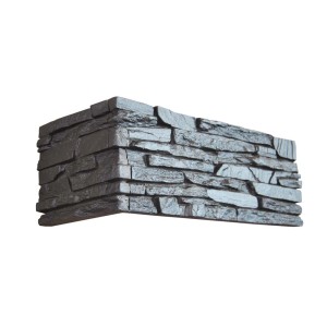 Dekoracyjna okładzina ścienna z ciemnych kamieni, kategoria: klinkier dekoracyjny.