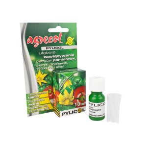 Agrecol Pylicol Nawóz do pomidorów: Koncentrat ułatwiający zawiązywanie owoców, z dozownikiem.