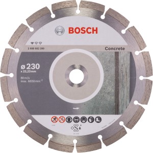 Tarcza diamentowa Bosch Concrete, średnica 230 mm, do szlifierek kątowych, do cięcia betonu.