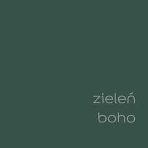 Próbka koloru farby ściennej "Zieleń Boho" firmy t.b.t. z kategorii "Kolorowe farby do ścian".