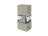 Prześcieradło bawełniane 220 x 200 cm + 25 cm JERSEY z gumką beż