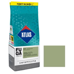 Opakowanie fugi do płytek Atlas, jasnozielona.