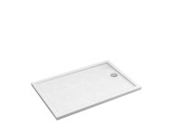 Schedpol Brodzik prostokątny Larix 80x 100 akryl biały struktura Schedpol Brodzik prostokątny Larix 80x 100 akryl biały struktura