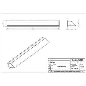 Nordflam Kratka AREO czarna 78x9