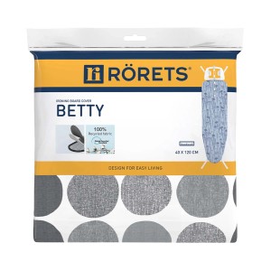 Opakowanie pokrowca na deskę do prasowania RÖRETS Betty, 40x120 cm, wykonany w 100% z recyklingu.