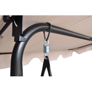 Huśtawka ogrodowa DAKOTA taupe 3-osobowa