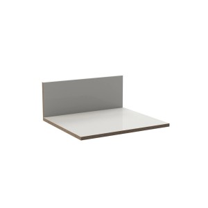 t.b.t. do szafek kuchennych, biały blat z szarym panelem tylnym.