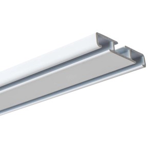 Biały karnisz t.b.t. do zasłon i firan.