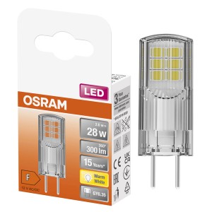 Żarówka LED Osram GY6.35, ciepła biel, 2.6W, żywotność 15 lat.