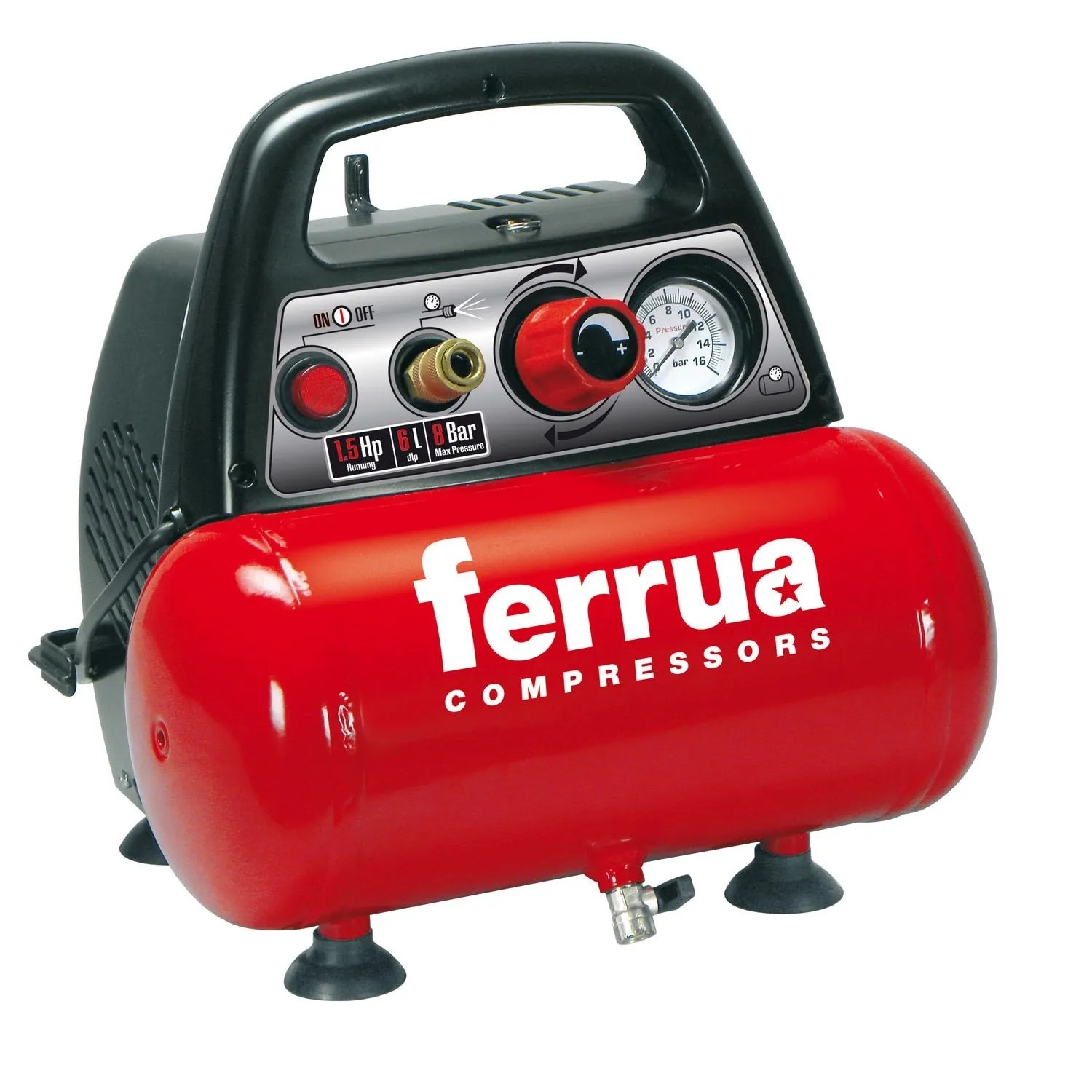Ferrua Kompresor bezolejowy 6L 8 bar