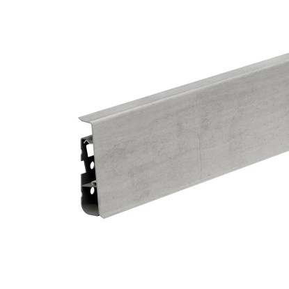 Cezar Listwa przypodłogowa Hi-Line PVC Goth Clear 75x22x2500