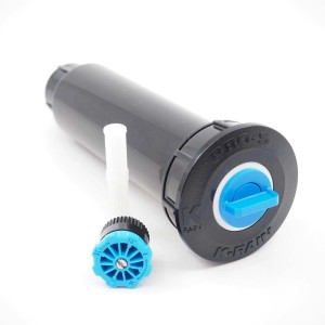 Zraszacz K-Rain PRO-S z dyszą, regulowany zraszacz trawnikowy do nawadniania ogrodu.