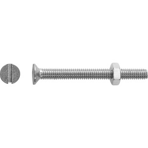 LUX-TOOLS Śruba + nakrętka z łbem stożkowym SL stal nierdzewna 5x30mm 8szt.