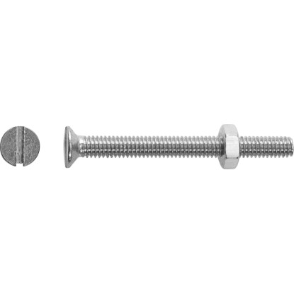 LUX-TOOLS Śruba + nakrętka z łbem stożkowym SL stal nierdzewna 5x30mm 8szt.