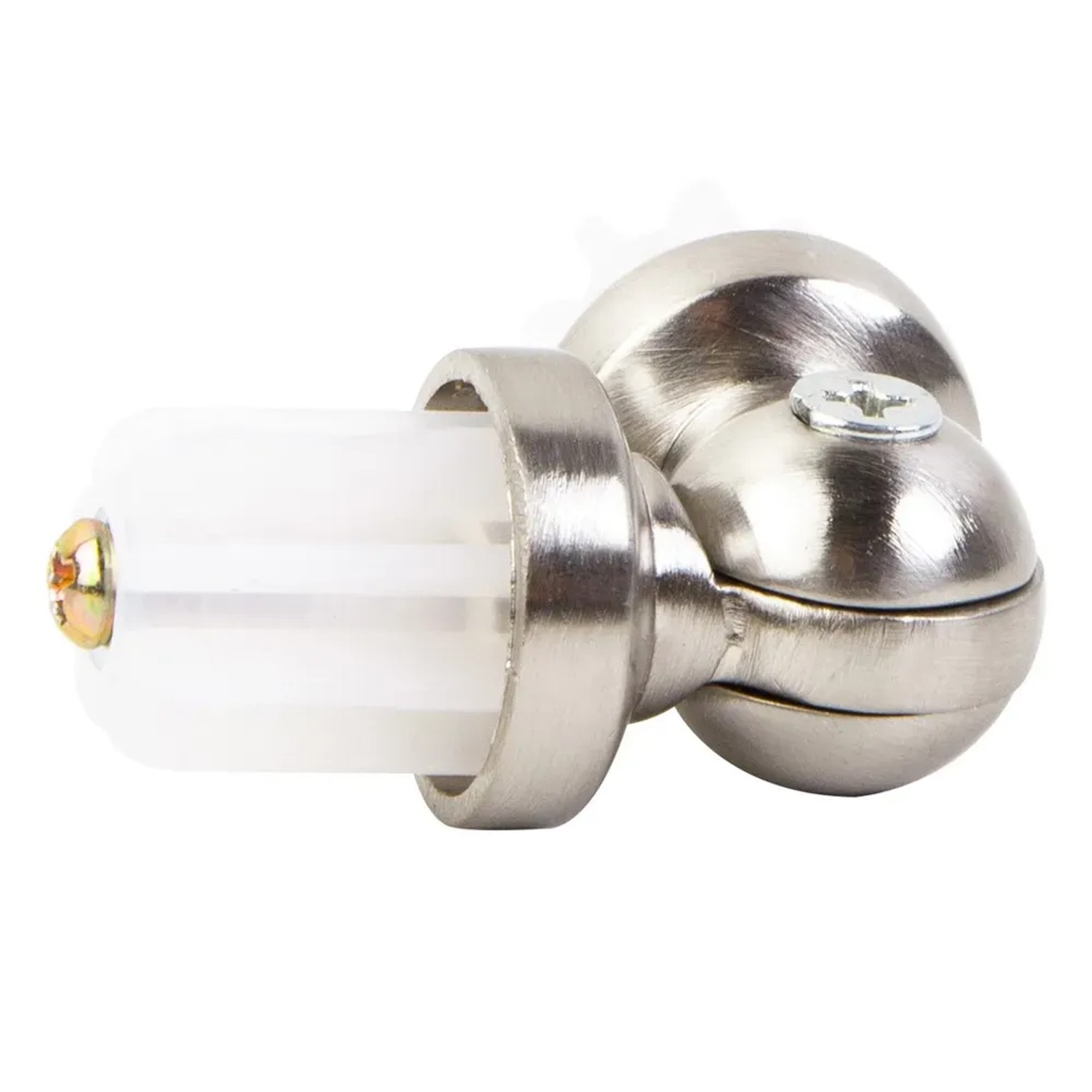 Karnisz FUSION łącznik kątowy 19 mm efekt stali