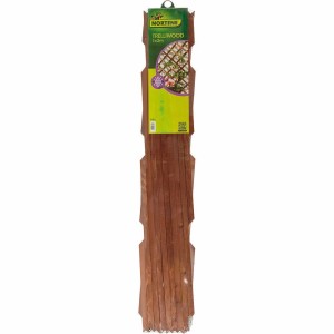 Drewniana kratka t.b.t. do ogrodu i na taras, brązowa, zapakowana.