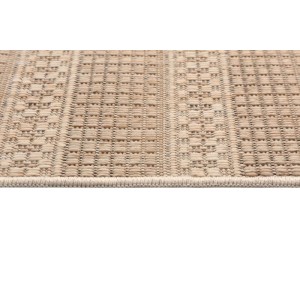 Indavo Dywan zewnętrzny PALOMA pasy 160 x 220 cm brązowy