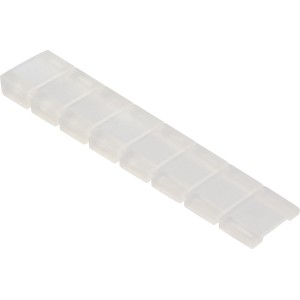 Podkładka Hettich, 4 przezroczyste kliny z tworzywa sztucznego do odłamywania, 20x100 mm.