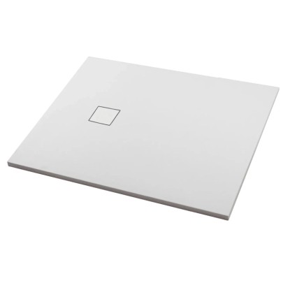 Durasan Brodzik prostokątny BLOOM 100 SMC cięty biały