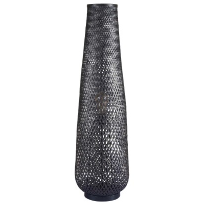 Goldlux Lampa podłogowa ZANZIBAR 1xE27 20W czarna