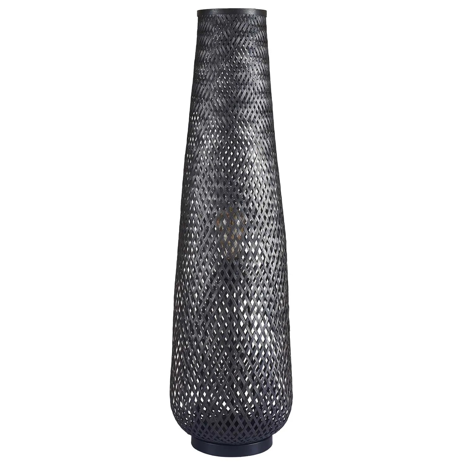 Goldlux Lampa podłogowa ZANZIBAR 1xE27 20W czarna