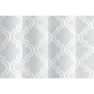 t.b.t. zasłona z marokańskim wzorem w kolorze szarym i białym.