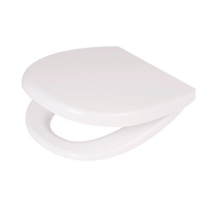 Biała deska sedesowa Arteco z funkcją wolnego opadania, duroplast, zdejmowana.