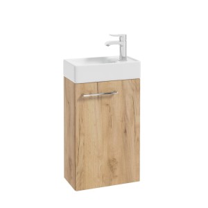 Zestaw Metro szafka i umywalka 40 dąb złoty