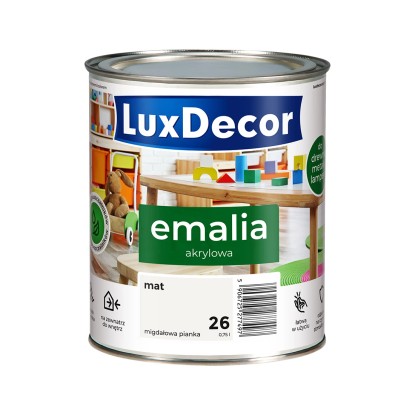 Emalia akrylowa LuxDecor migdałowa pianka mat 0,75L